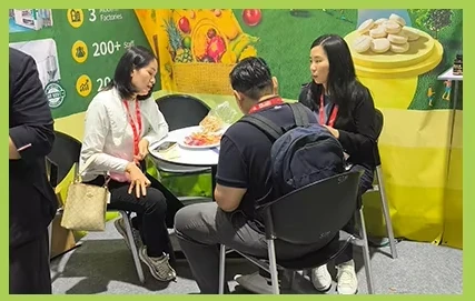 MITEYO team and buyer conversations at international exhibitions