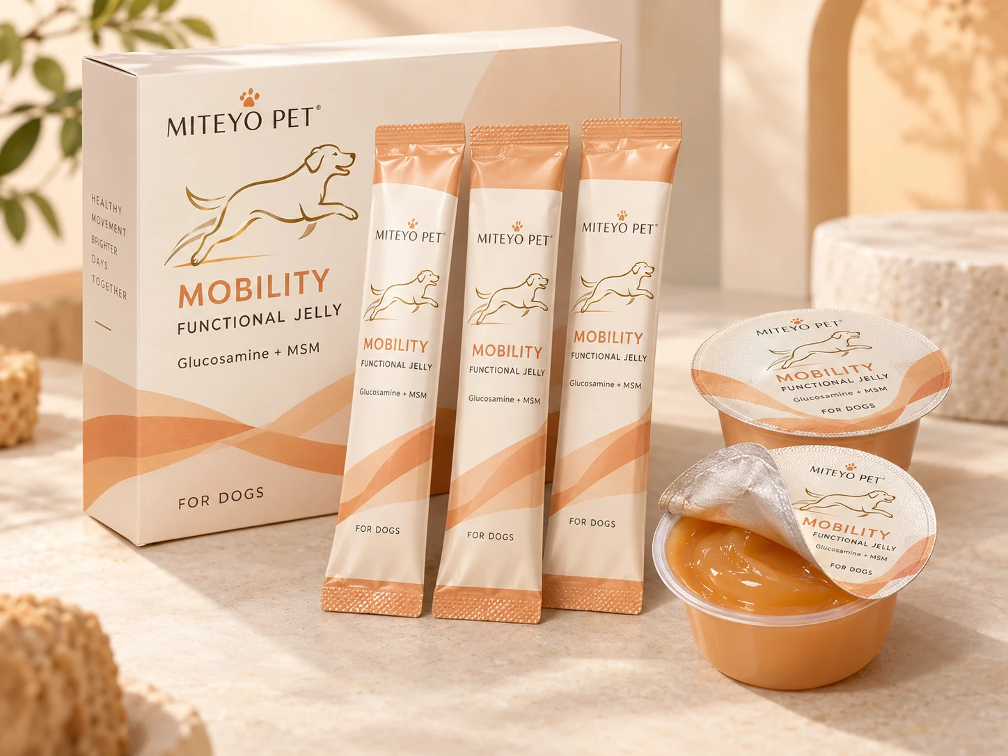 Jelly sticks or portion cups for your pet brand? presentation