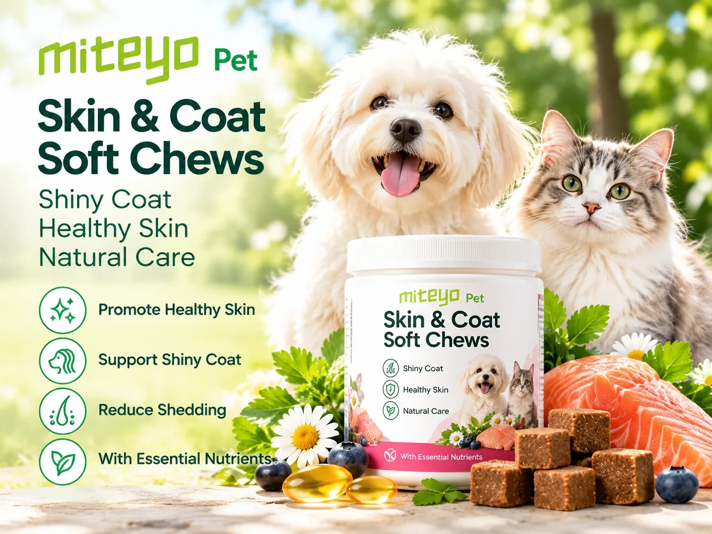 Skin & Coat Soft Chews packaging presentation