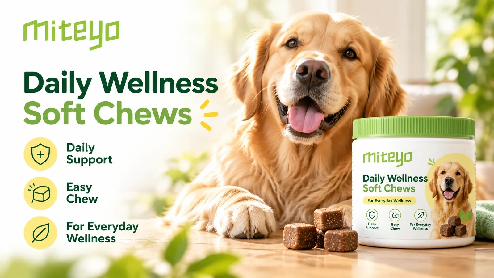 Daily Wellness Soft Chews packaging presentation