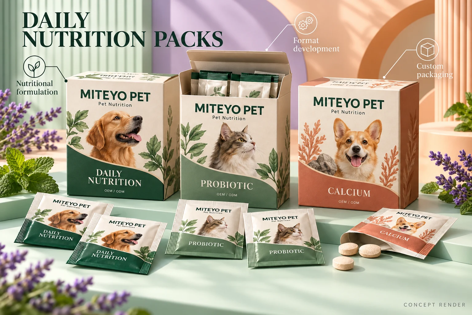 Pet Daily Nutrition Packs: Product Selection & Packaging Planning