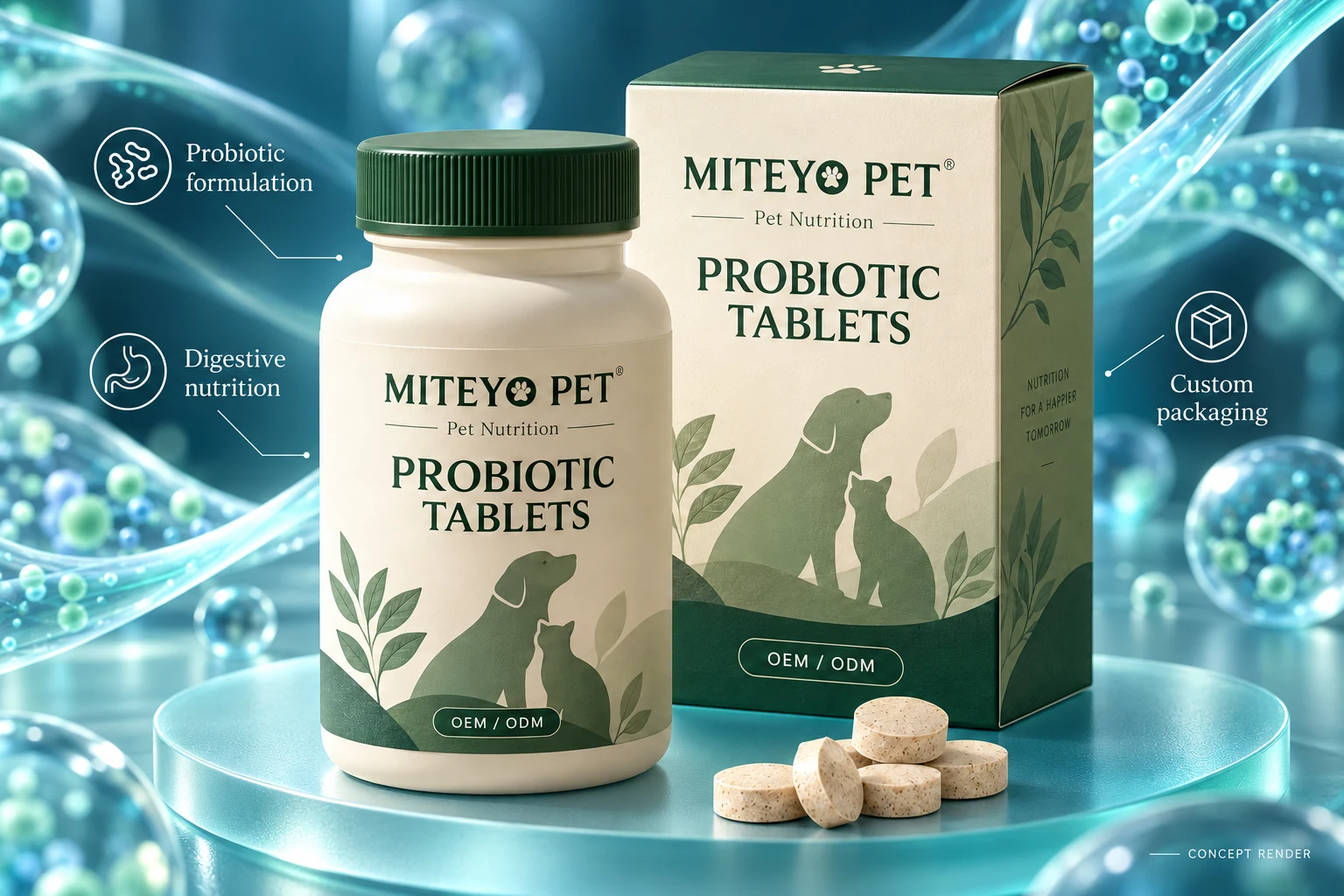 Pet Probiotic Development: Tablets, Powders or Granules?